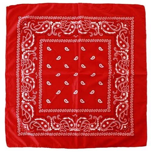 Boeren Zakdoek rood 52x55cm