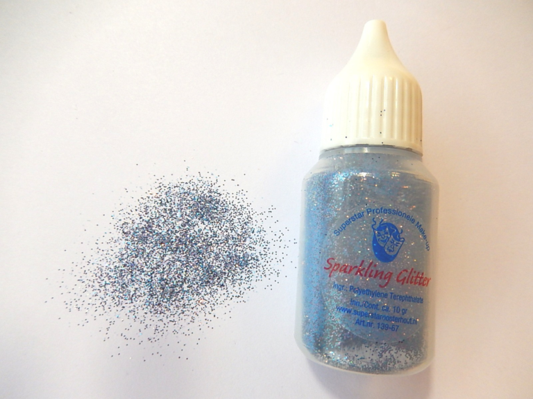 Sparkling glitter in skyblue