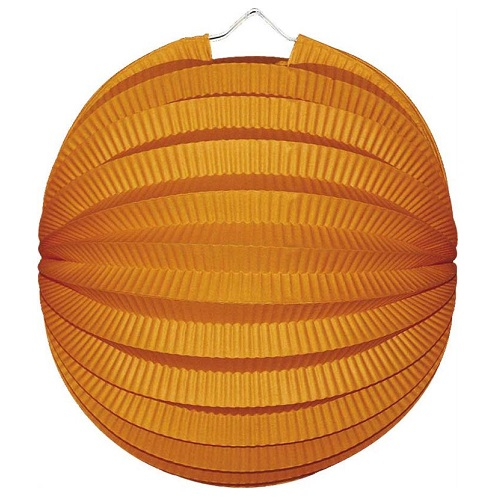 Lampion bol oranje 23cm