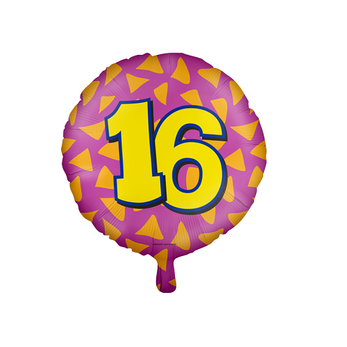 Folieballon happy 16 jaar