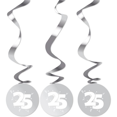 Hangdeco 25 zilver