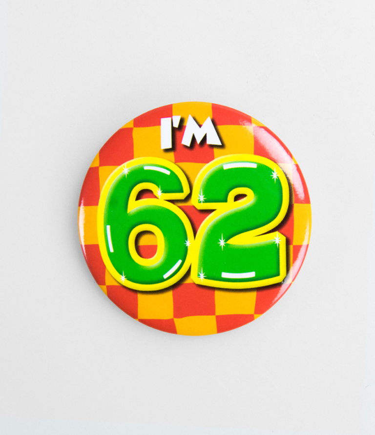 Button 62 jaar