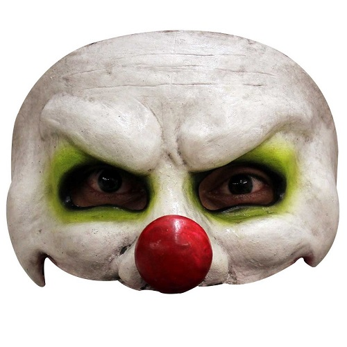 Ghoulish oogmasker clowning groen