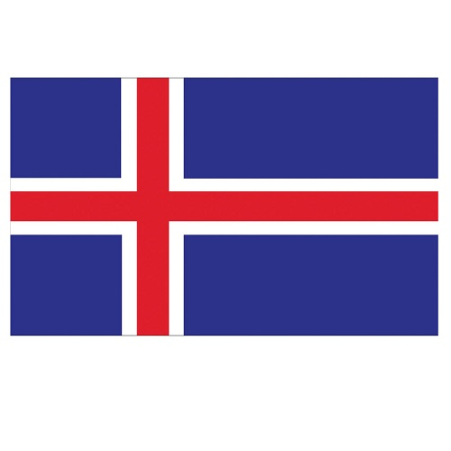 Vlag IJsland 150x90cm