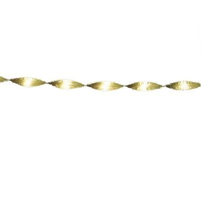 Crepe slinger goud 6 meter