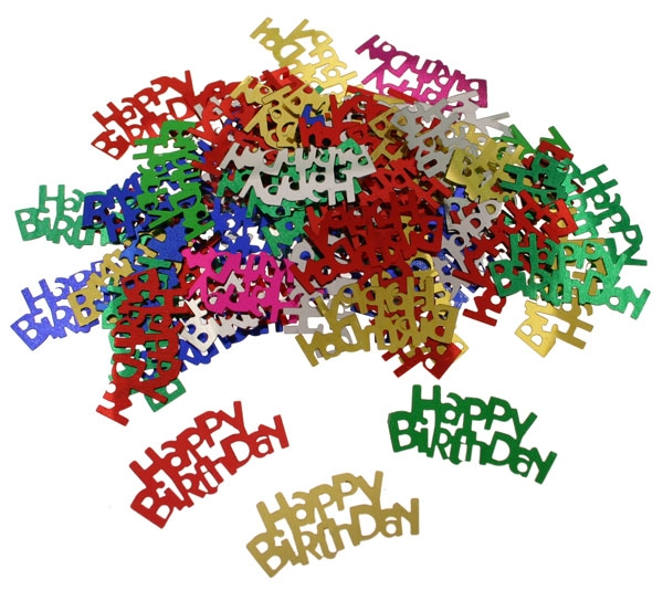 Confetti happy birthday