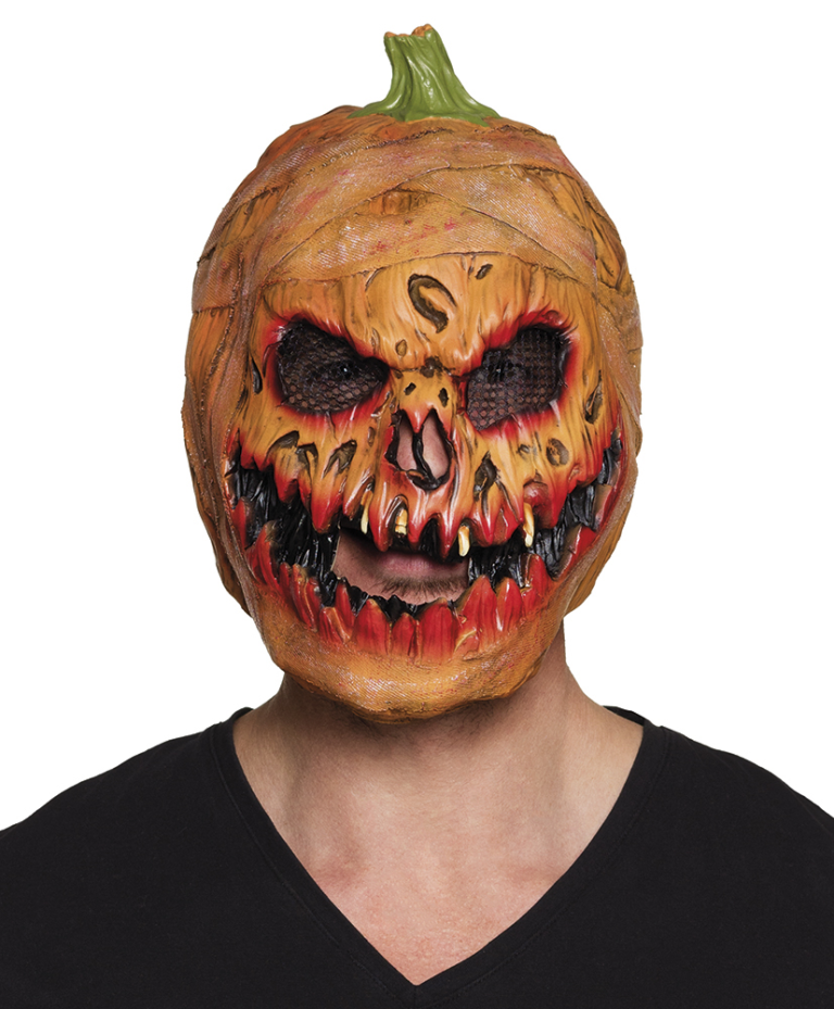 Masker scary pumpkin latex