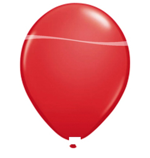 Ballonnen rood metallic 100 stuks
