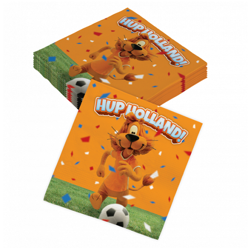 Servetten Loeki oranje 8st