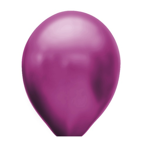 Ballonnen magenta metallic 100 stuks