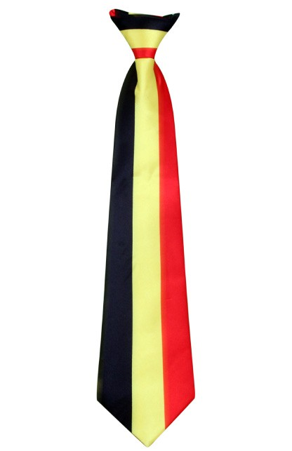 Stropdas satijn Belgische vlag