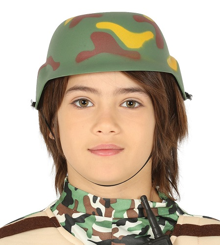 Soldaten helm kind camouflage
