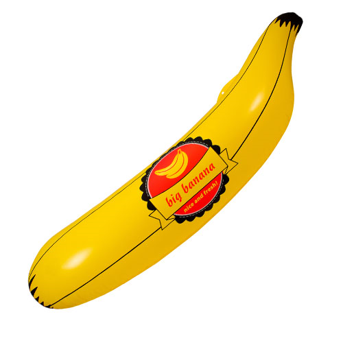 Opblaas Banaan met opdruk