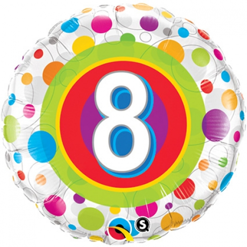Folieballon stippen 8