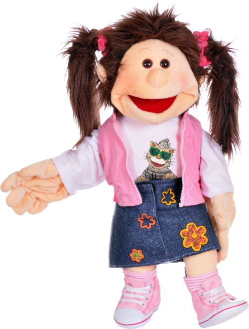 Handpop 65cm Monique gezond en nooit ziek