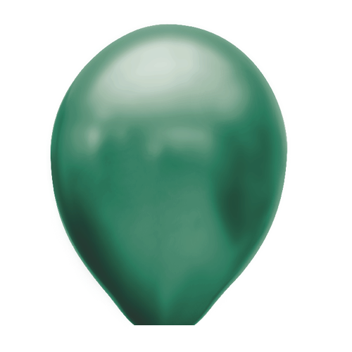 Ballonnen turquoise metallic 10 stuks