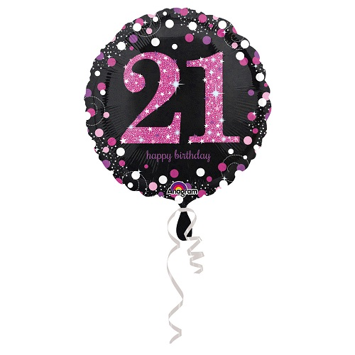 Folieballon Pink Celebration 21 43cm