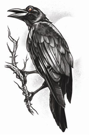 Tatoeage Goth Tattoo The Raven
