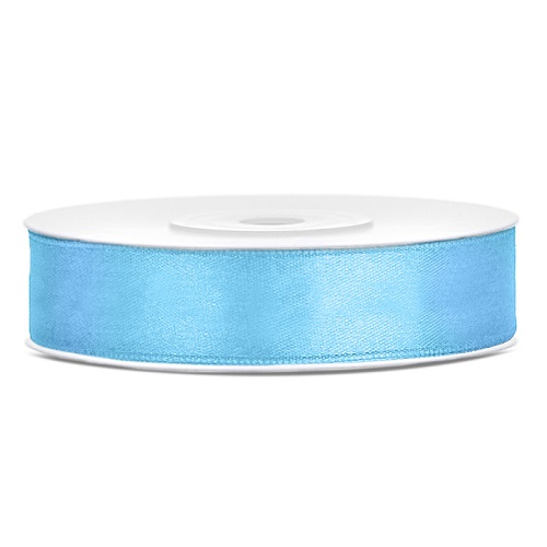 Lint satijn licht blauw 12mm 25m