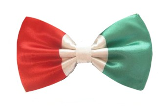 Strik satijn Italiaanse vlag