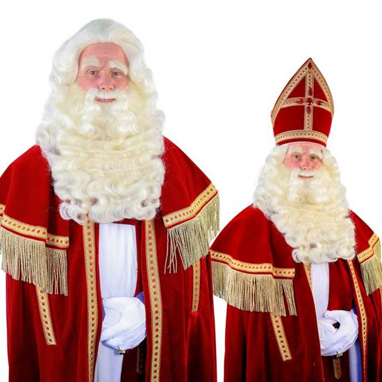 Sinterklaas baard + pruik TV buffelhaar type JW 103