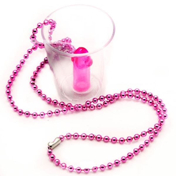 Ketting shotglas met piemel