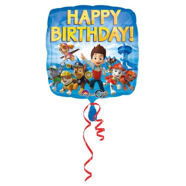Folieballon Paw Patrol Happy Birthday 43cm