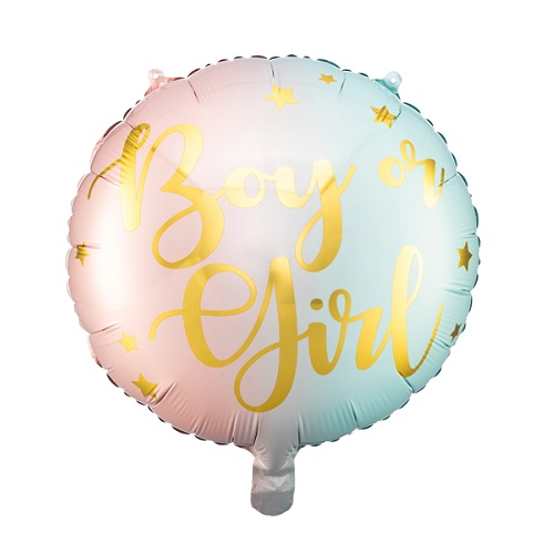 Folieballon boy or girl 35cm
