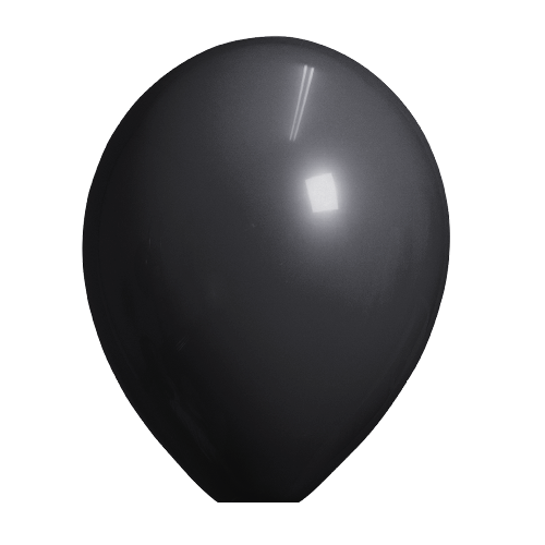 Ballonnen zwart standaard 100 stuks