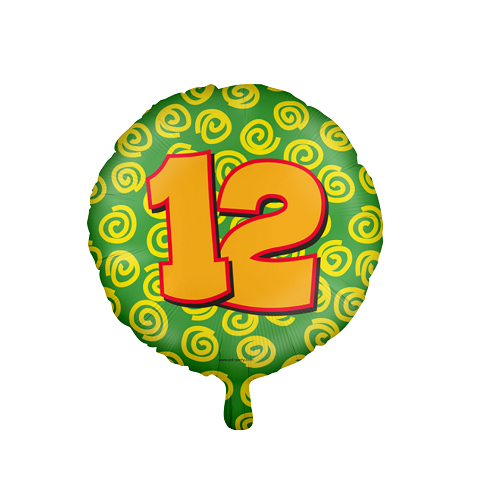 Folieballon happy 12 jaar