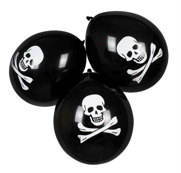 Ballonnen piraat 6st