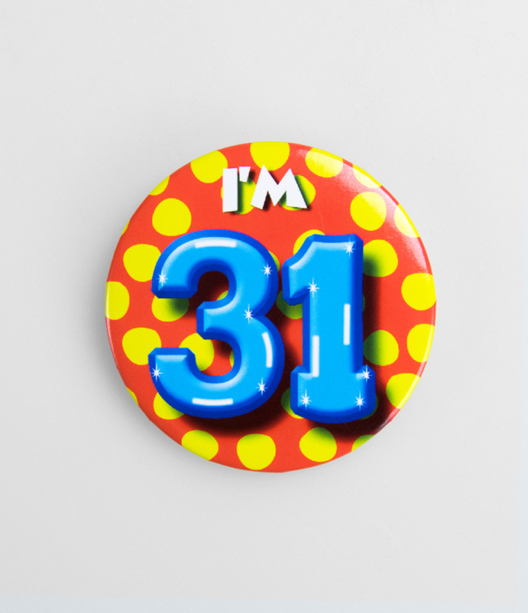 Button 31 jaar