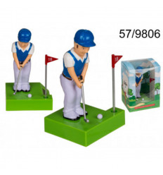 Bewegende golfer solar figuur