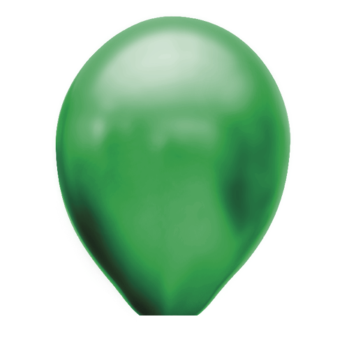 Ballonnen donker groen metallic 100 stuks