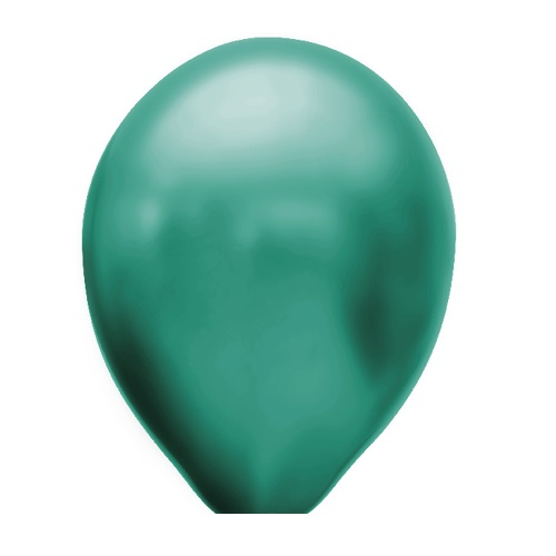 Ballonnen zeegroen metallic 100 stuks