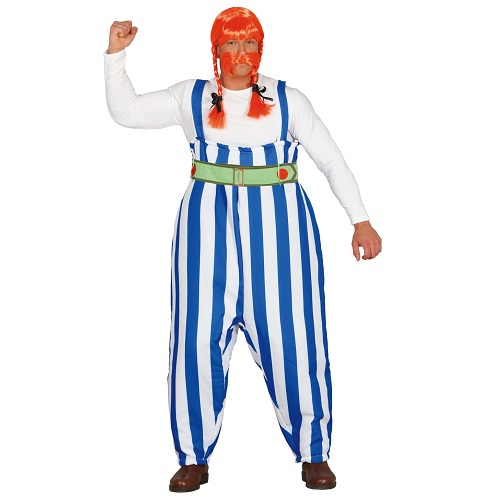 Obelix kostuum broek en riem