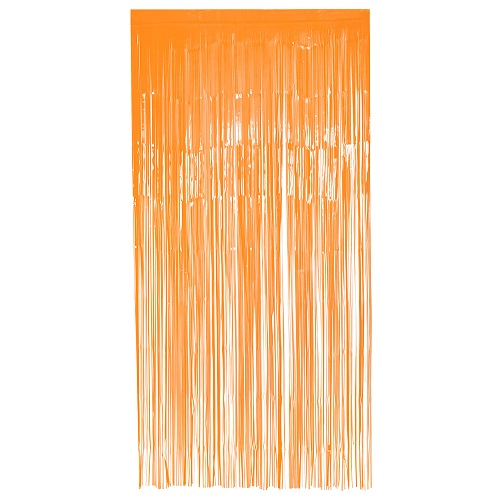 Deurgordijn neon oranje 200x100cm