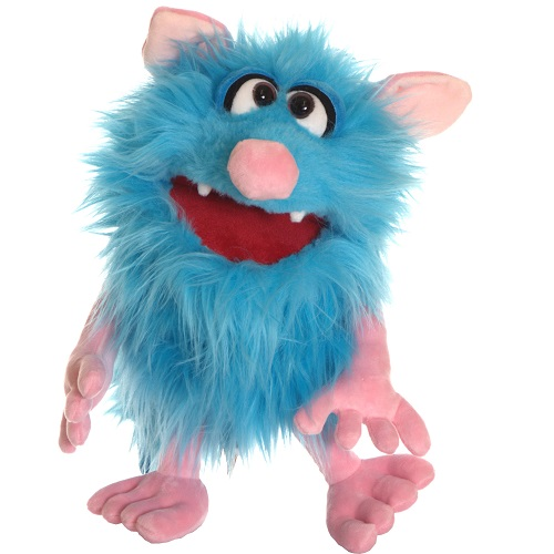 Handpop 30cm Sjors ons blauwe Monster