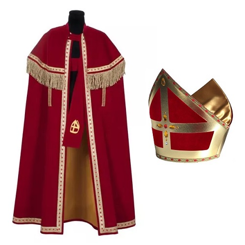 Giotto Dibondon Opmerkelijk Gewond raken Sinterklaas kostuum Stefan Polyester fluweel