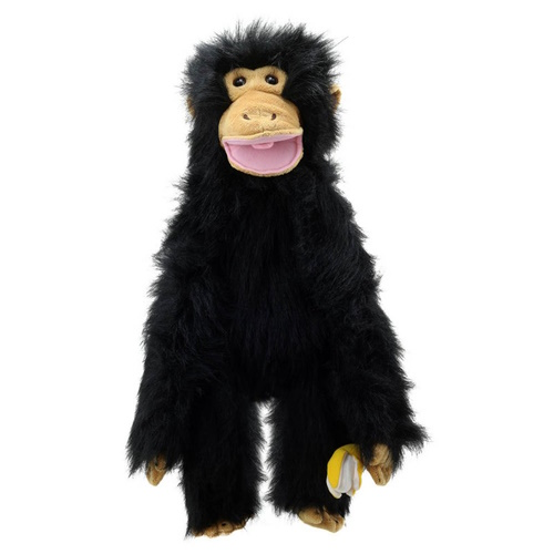 Handpop 60cm Chimp met banaan