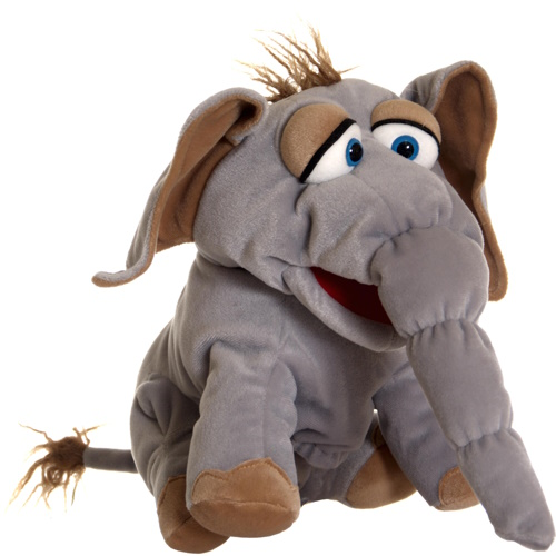 Handpop 23cm Olifant Poef