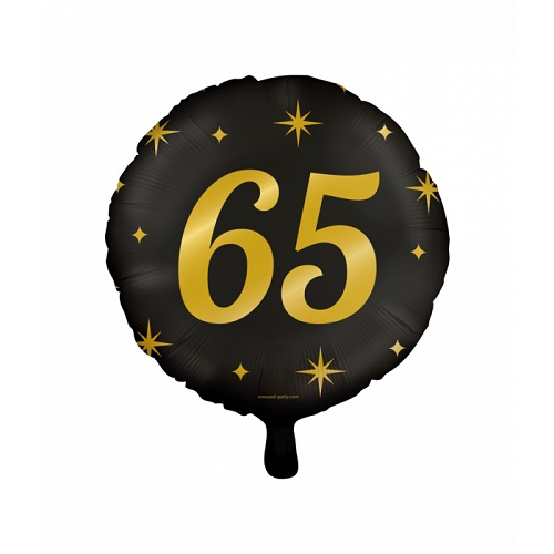 Folieballon 65 jaar Classy party 46cm