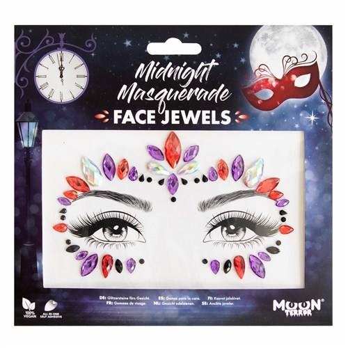 Face and body jewels Midnight masquerade
