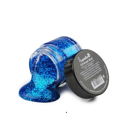 Glittergel blauw 15ml