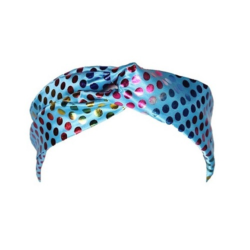 Hoofdband disco turquoise