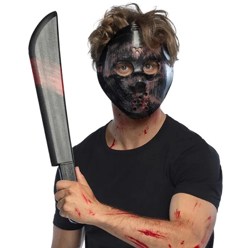 Masker en machete set Killer 53cm