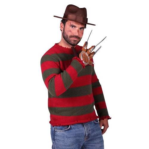 Freddy Krueger kostuum trui hoed en hand