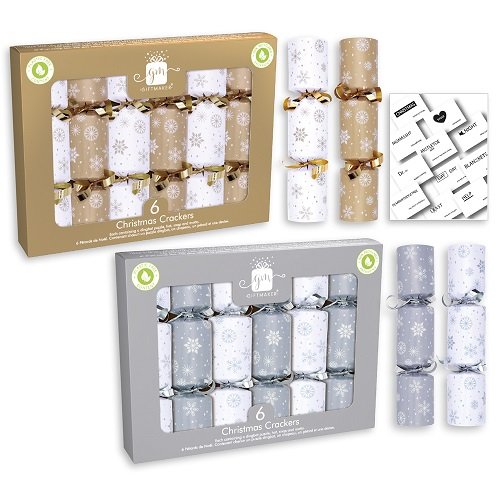 6st mini Christmas Crackers snowflakes 6inch XANGS101