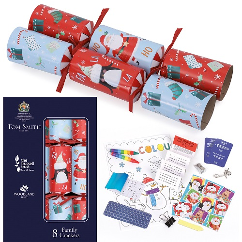 8st christmas crackers Novelty family 12,5 inch