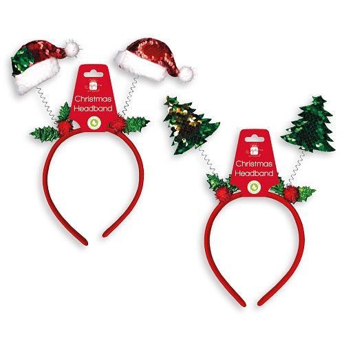 Diadeem kerst wiggly christmas